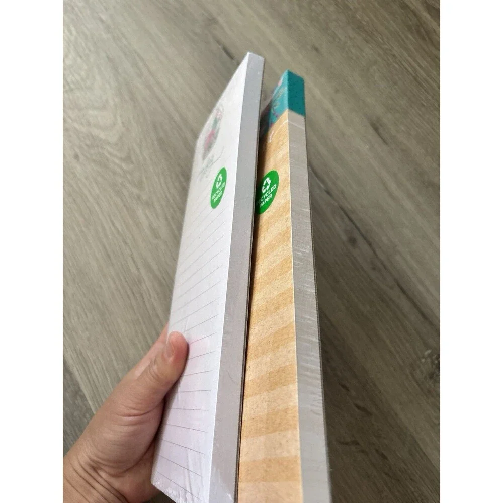 Set Of 2 Magnetic Notepads, Shoping List To Do List Go Flowers Perfect Gift